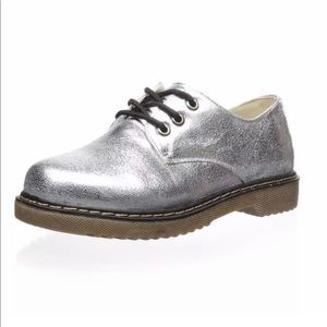 COCO Jumbo Cookie Shoes 13.5 NEW Silver Loafers Boots Girls